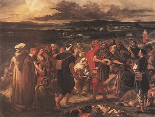 Eugene Delacroix Arabische Komoedianten Wandbild