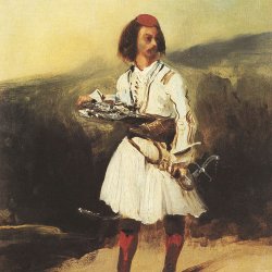 Eugene-Delacroix-Ein-griechischer-Offizier