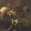 Eugene-Delacroix-Kampf-des-Giaur-und-Hassans