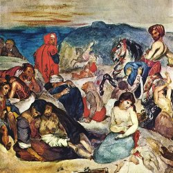 Eugene-Delacroix-Massaker-auf-Chios-Studie