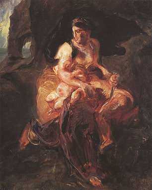 Eugene Delacroix Medea 1 Wandbild