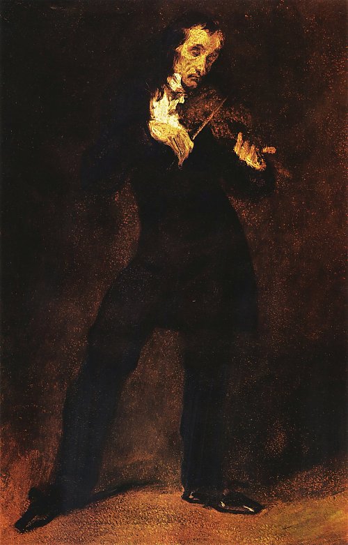 Eugene Delacroix Portrait Paganinis Wandbild