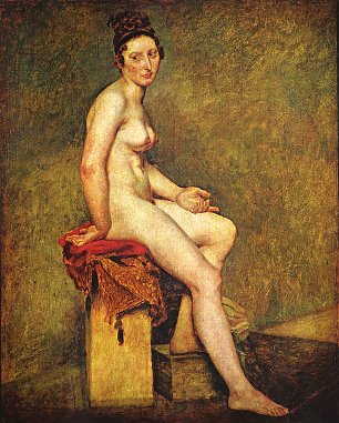 Eugene Ferdinand Victor Delacroix Mademoiselle Rose Wandbild