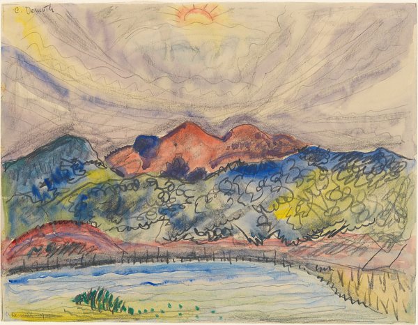 Charles Demuth Early landscape Wandbild