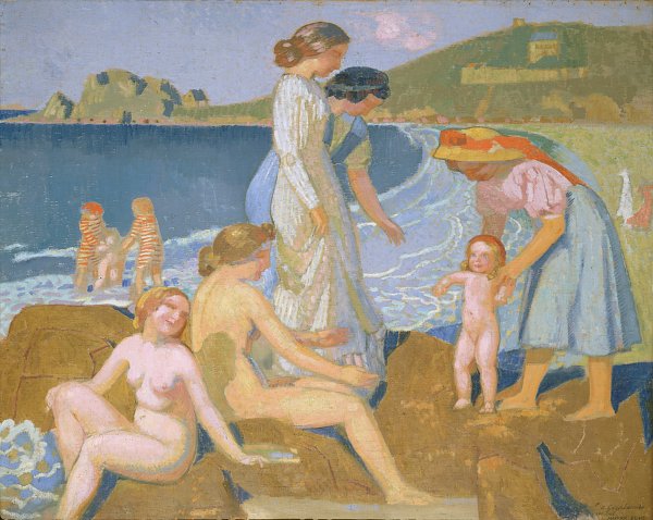 Maurice Denis Female bathers at Perros Guirec Wandbild
