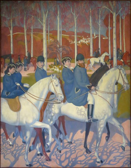 Maurice Denis La Legende De StHubert 1 Le Depart Wandbild