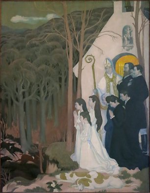 Maurice Denis La Legende De StHubert Wandbild