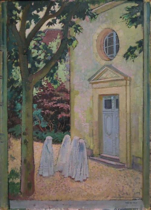 Maurice Denis Les Communiantes Devant Le Prieure Wandbild