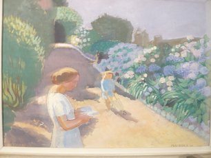 Maurice Denis malon et les hortensias Wandbild