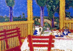 Jules Derkovits Breakfast Table Wandbild