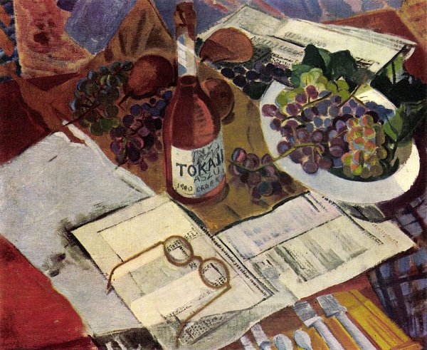 Jules Derkovits Still Life with Tokaji Wandbild