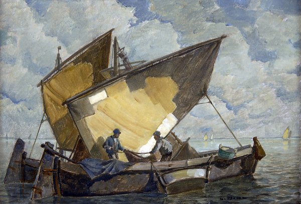 Ludwig Dill Fischer in Pellestrina Wandbild