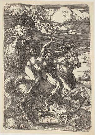 Albrecht Duerer Abduction of Proserpine on a Unicorn Wandbild
