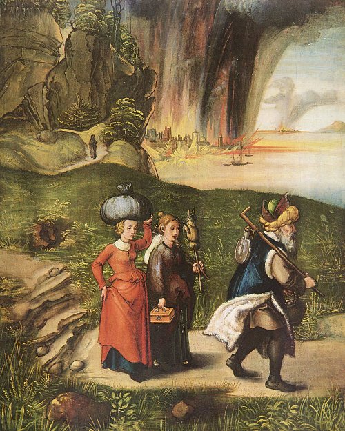 Albrecht Duerer Loths Flucht Wandbild