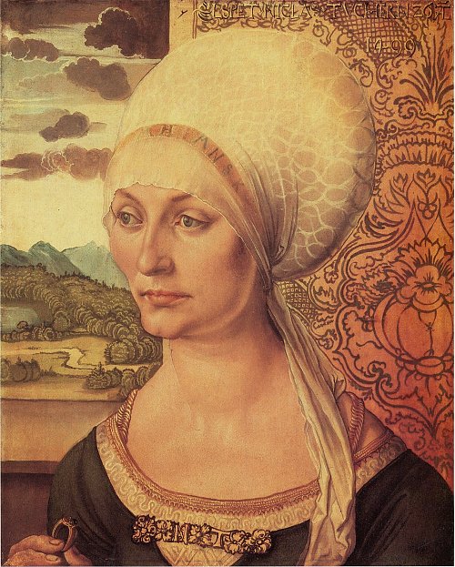 Albrecht Duerer Portraet der Elsbeth Tucher Wandbild