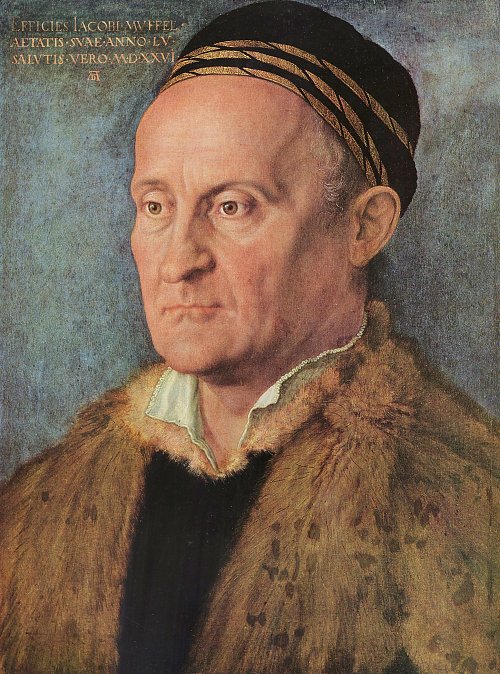 Albrecht Duerer Portraet des Jacob Muffel Wandbild