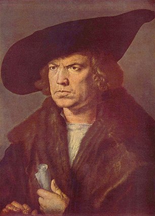 Albrecht Duerer Portraet eines Unbekannten Wandbild