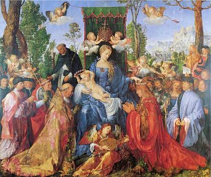 Albrecht Duerer Rosenkranzaltar Wandbild