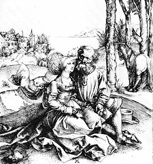 Albrecht Duerer Das ungleiche Paar Wandbild