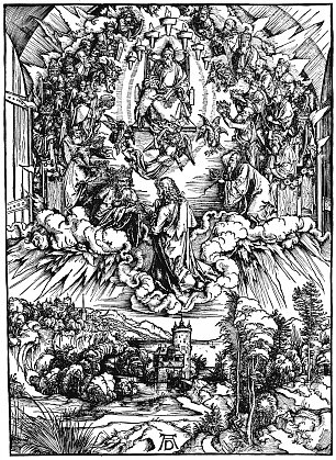 Albrecht Duerer Illustration zur Apokalypse 3 Wandbild