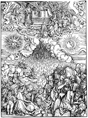 Albrecht Duerer Illustration zur Apokalypse 5 Wandbild