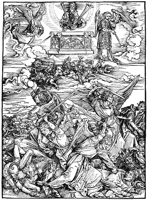 Albrecht Duerer Illustration zur Apokalypse 8 Wandbild