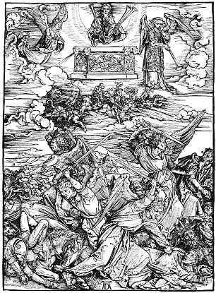 Albrecht Duerer Illustration zur Apokalypse 8 Wandbild