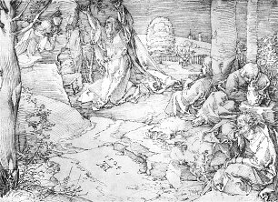 Albrecht Duerer Christus am oelberg 1 Wandbild