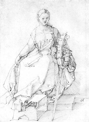 Albrecht Duerer Hl Katharina Wandbild