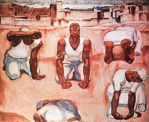 Albin Egger Lienz Der Mensch Wandbild