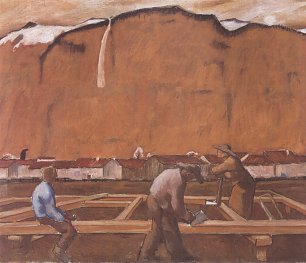 Albin Egger Lienz Vorfruehling Wandbild