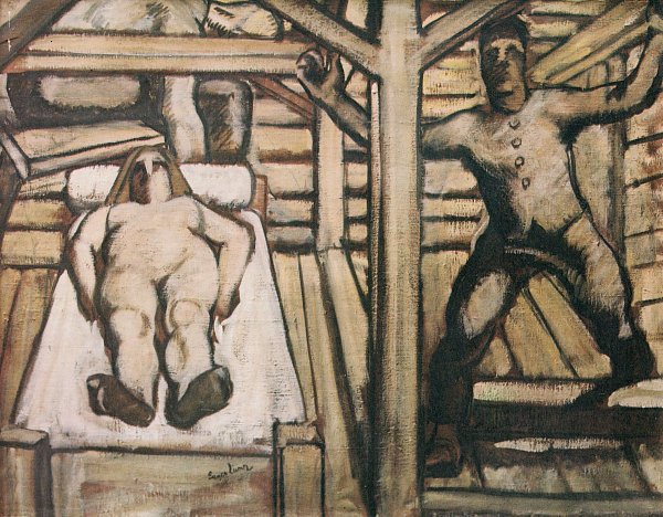 Albin Egger Lienz Zeugung Entwurf Wandbild