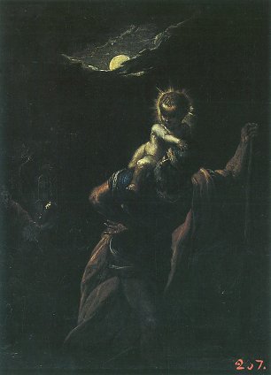 Adam Elsheimer Hl Christopherus Wandbild