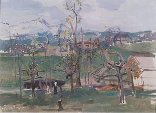 Felix Esterl Landschaft bei Lind Sternberg I Wandbild