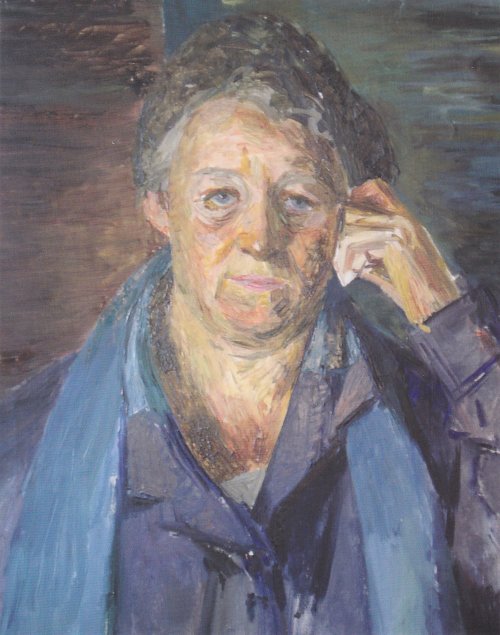 Felix Esterl Portraet einer alten Dame Wandbild