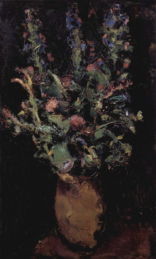 Anton Faistauer Blumenstilleben mit Rittersporn Wandbild