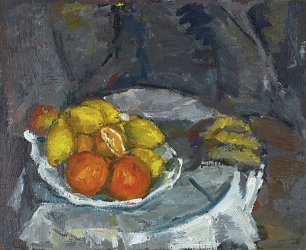 Anton Faistauer Stillleben mit Fruechten Wandbild