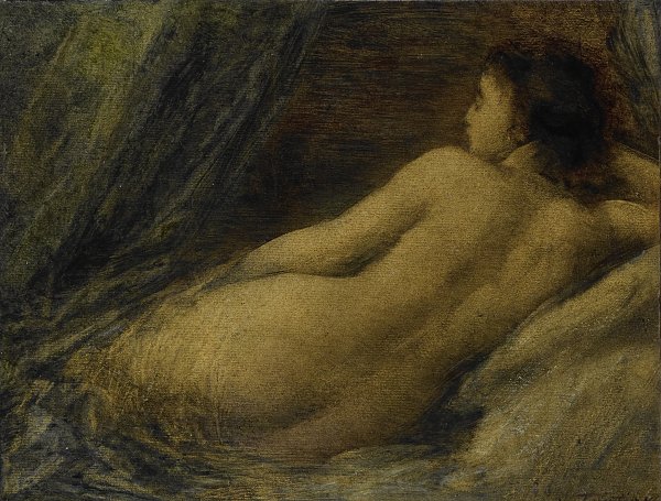 Henri Fantin Latour Lying Naked Woman Wandbild