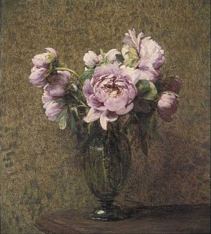 Henri Fantin Latour Pioenen Wandbild