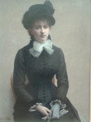 Henri Fantin Latour Portrait de Louise Riesener Wandbild