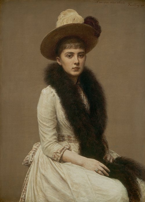 Henri Fantin Latour Portrait of Sonia Wandbild