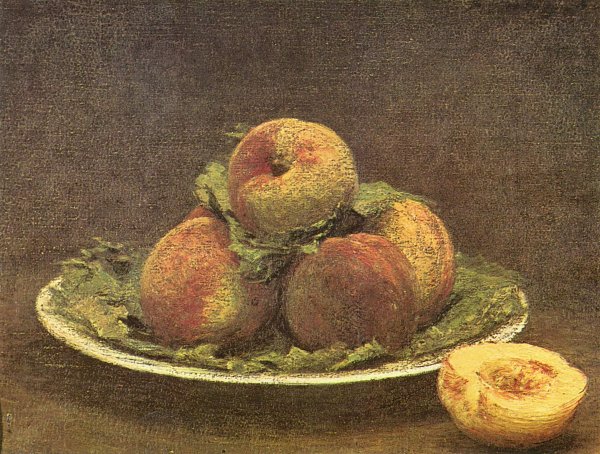 Henri Fantin Latour Stilleben mit Pfirsischen Wandbild