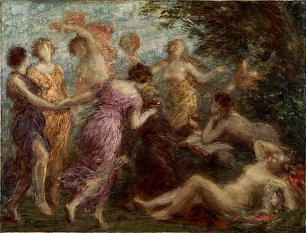 Henri Fantin Latour The Temptation of St Anthony Wandbild