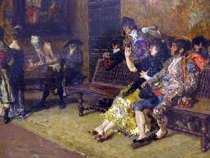 Maria Fortuny La vicaria Wandbild