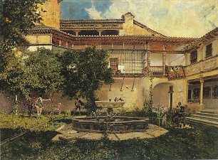 Maria Fortuny passatemps de gentilhomes granada Wandbild