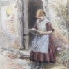 Myles-Birket-Foster-A-school-girl