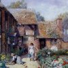 Myles-Birket-Foster-An-Afternoon-in-the-Garden