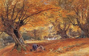 Myles Birket Foster Burnham Beeches Wandbild