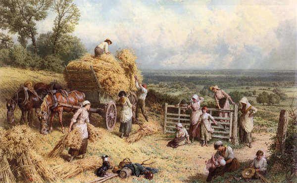 Myles Birket Foster Harvest time Wandbild