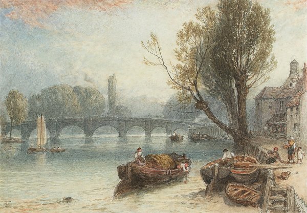 Myles Birket Foster Kew Bridge from Strand on the Green Wandbild